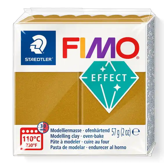 Ny lansering - Fimo effect metallic modellera 57 g – gold 11