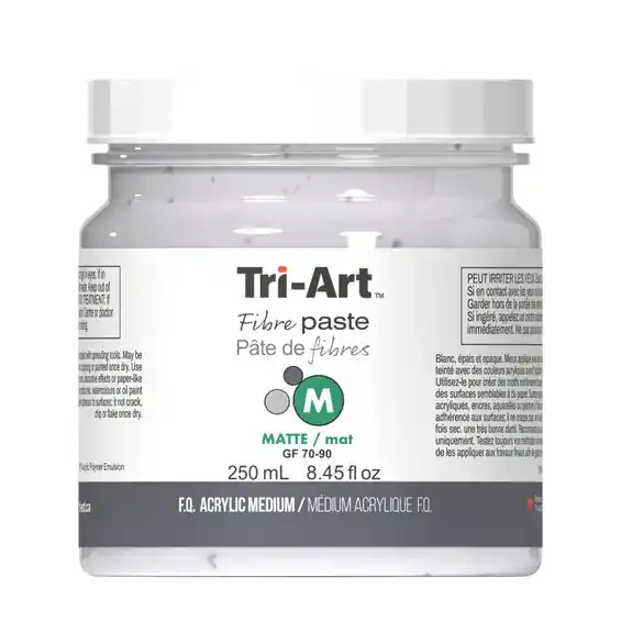 Nyligen tillagt | Tri-Art Fibre Medium Paste Matte 250 ml, matt fiberpasta för att bygga tjock textur