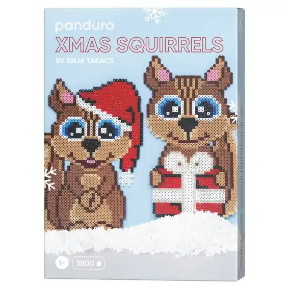 Expressfrakt - Xmas Squirrels by Anja Takacs, pärla julens två sötaste ekorrar! H. 27–28 cm