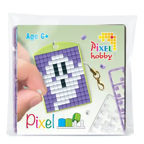 Mini-kit pixelhobby spöke – med nyckelring 30×40 mm & 3×144 pixlar | Fabrikspris