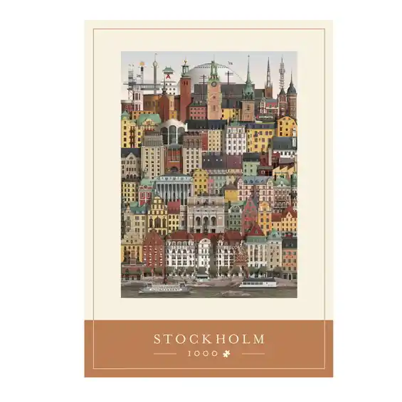 Topprodukt | Martin Schwartz pussel Stockholm stadsmotiv. 1000 bitar, 50×70 cm