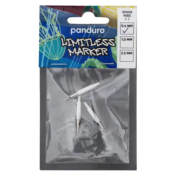 Bästa pris | 3-pack extraspetsar Ø0,4 mm till Limitless Markers XS, refill med nya spetsar