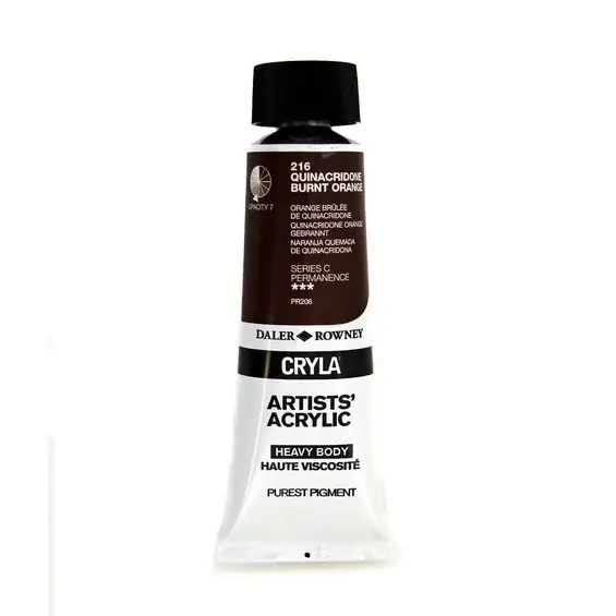 Mycket populär | Daler Rowney Quinacridone Burnt Orange Cryla Artists’ Acrylic